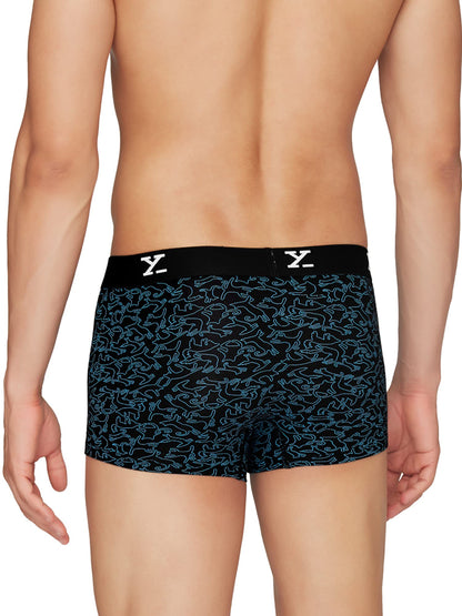 XYXX Mens Micro Modal Trunks - Shuffle Underwear for Men