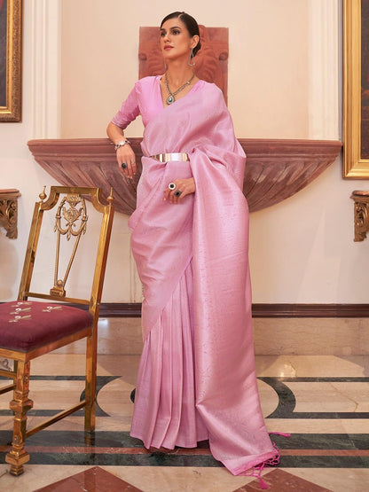 Madhuhansh WomenS Pure Kanjivaram Silk Saree With Unstitched Blouse Piece Soft Silk Fabric Jacquard And Zari Woven Stylish Sari