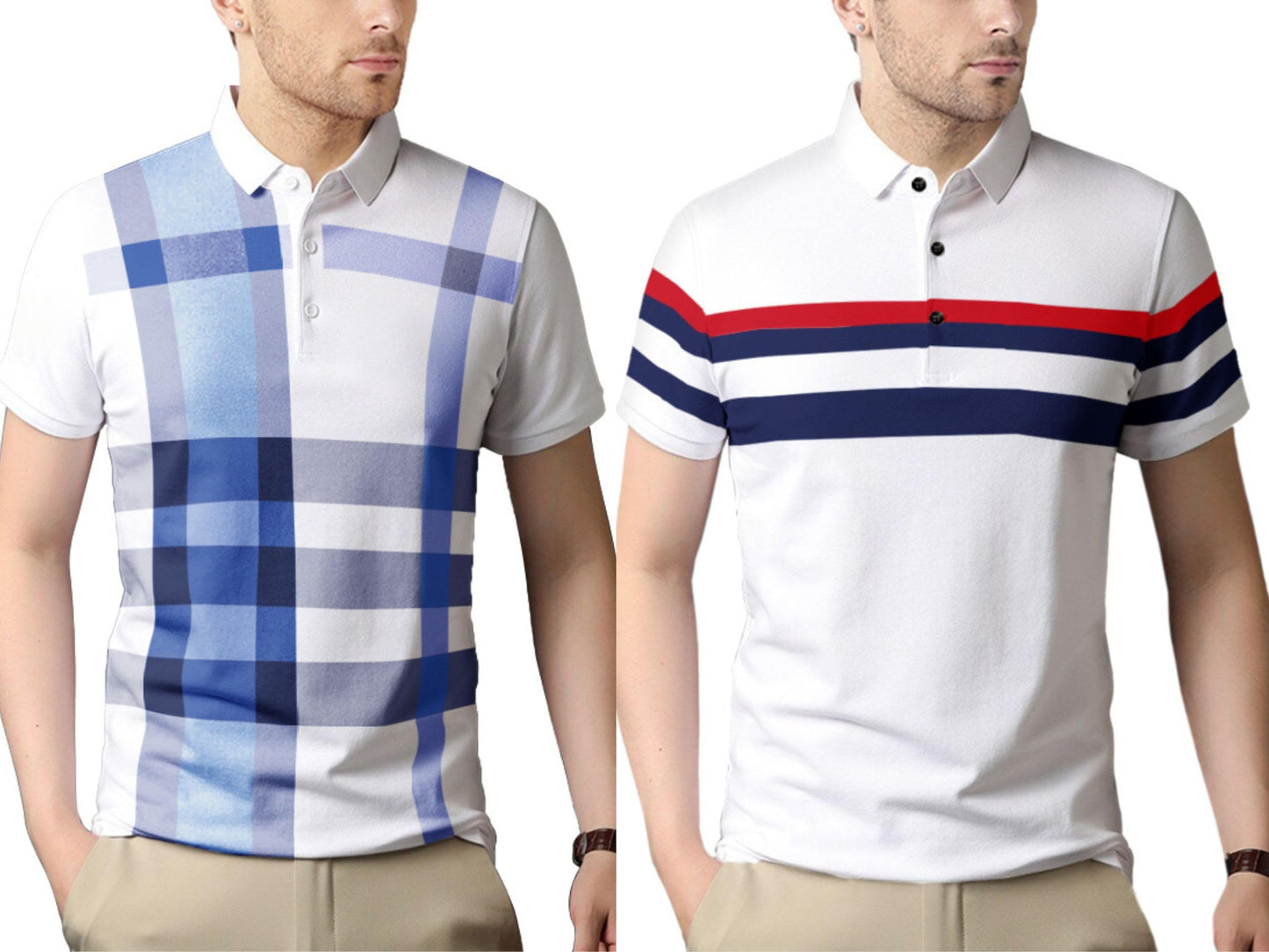 Noble Monk MenS Letter Print Regular Fit T-Shirt (T344Hs-Whsb-T700-Whnbrd Sky White Navy Blue Red
