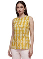 Pinkmint Womens Printed Sleeveless Top for Women & Girls | Pure Cambric Cotton Fabric | Regular Fit | Soft, Breathable| Ideal fo