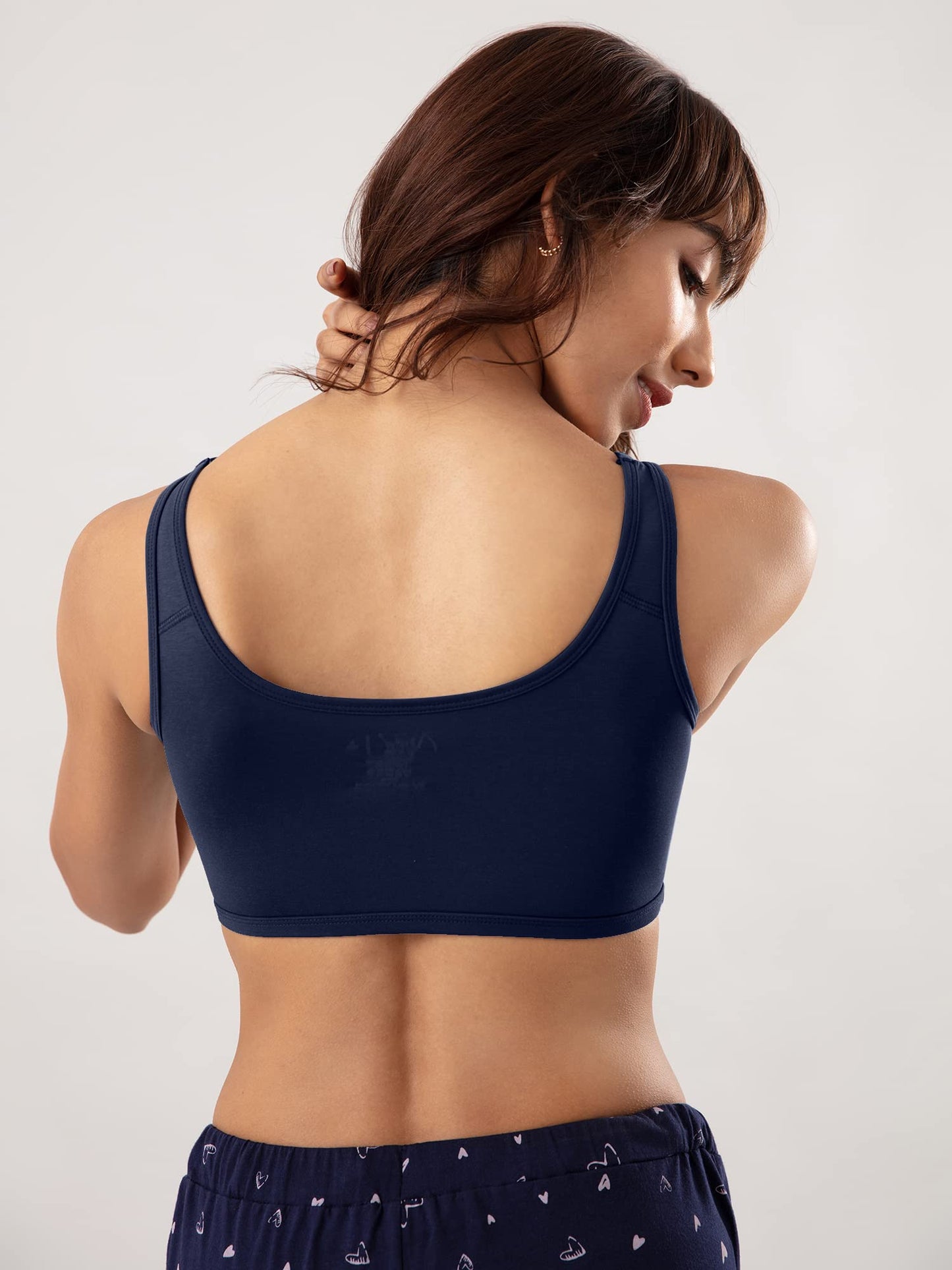 NYKD Soft Cup Easy Peasy Slip On Everyday Bra for Women, Wireless, Full Coverage, Support Shaper, Non Padded Sports Bra Bra, NYB