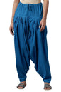 Aurelia Women'S Loose Fit Patialas (Crk60025-01121_Blue_X-Large), Xl_Fs
