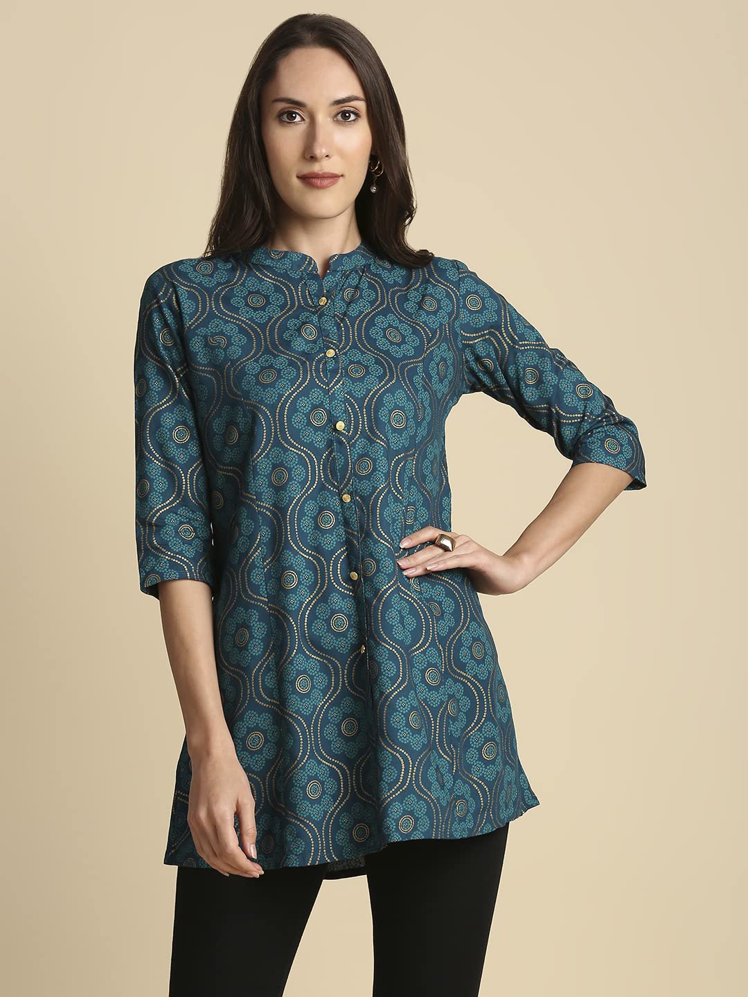 anubhutee Women Rayon A Line Kurti