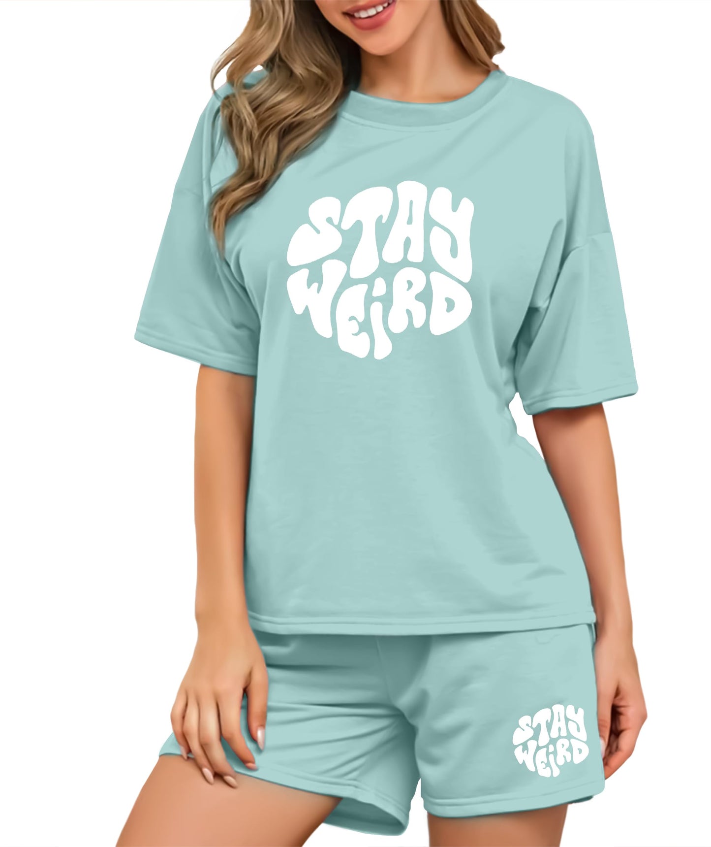 SHODOX Womens Cotton Blend Printed Tshirt and Shorts Co-ords Set (Pack of 1)