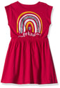 T2F Girls Cotton A-Line Knee-Length Casual Dress