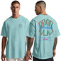 Peppyzone Mens Oversized Fit T-Shirt (PZ-OST-Trendy42_Sky Blue