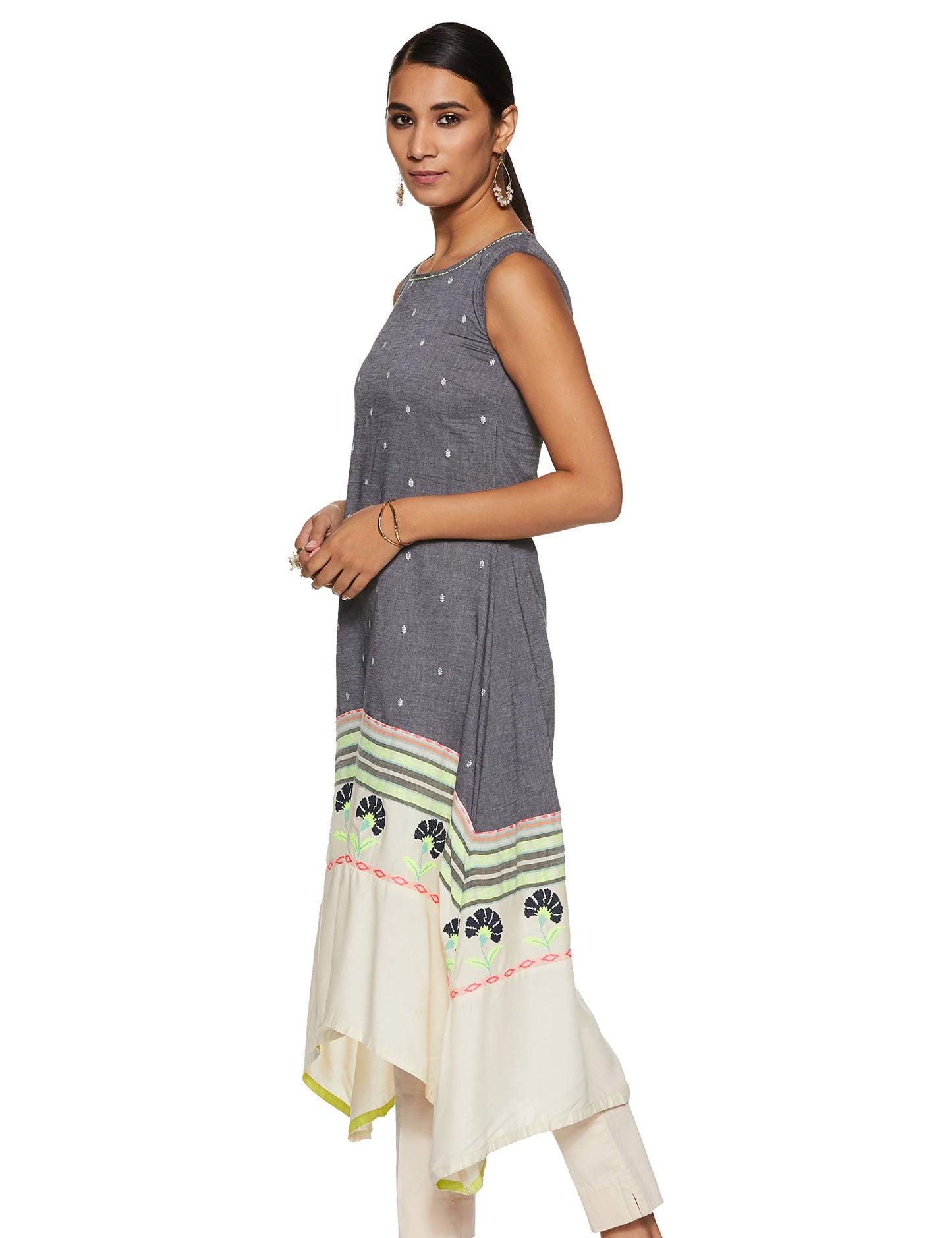 W for Women's Asymmetrical Hemline Kurta