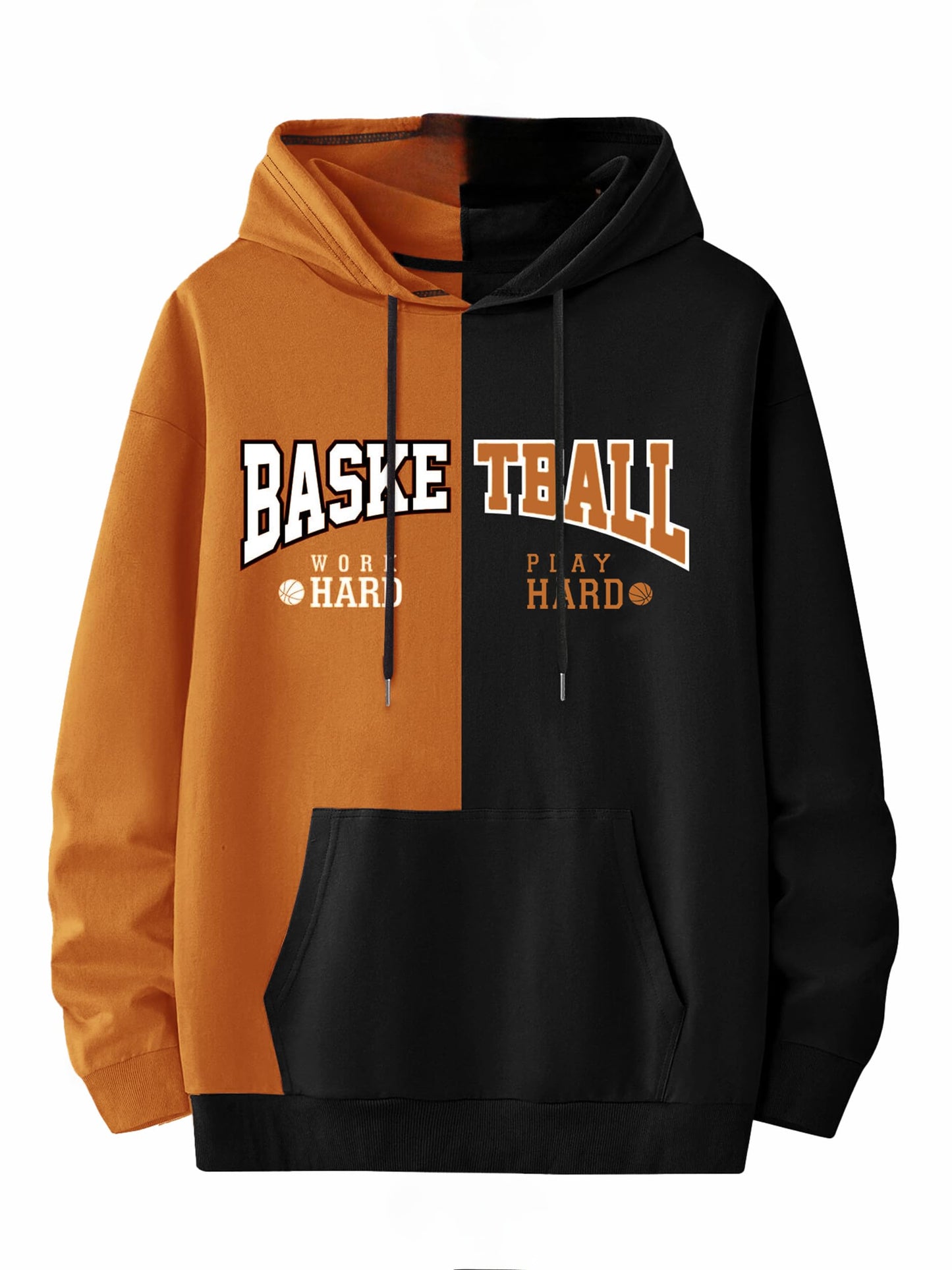 Noble Monk MenS Printed Cotton Blend Hooded Neck Sweatshirt | Full Sleeves | Casual Hoodie For Men