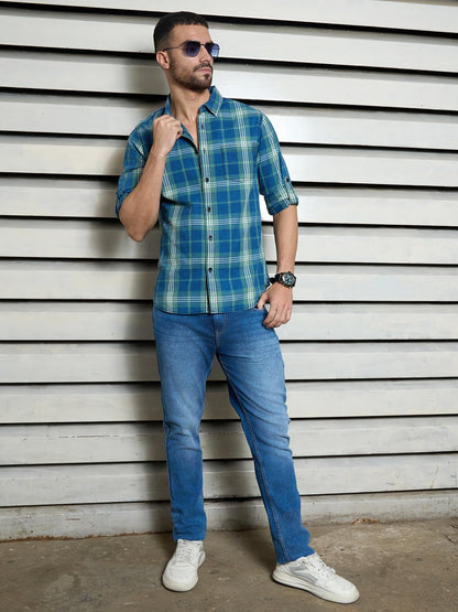 High Star MenS Regular Fit Shirt (Hsmshs2432_Multi_1
