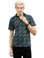 Rigo Half Sleeve Polo Neck T-Shirt for Men | Regular Fit, Solid Casual T-Shirts | Collar T-Shirts for Men Teal Green