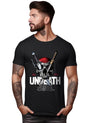 Peppyzone Mens Regular Fit T-Shirt (PZ-Skull438_Black