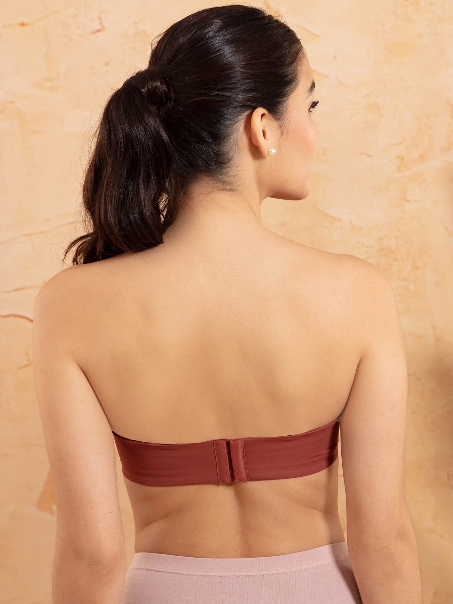 Nykd (Nyb027) Padded & Wired Ultimate Multiway Strapless Bra For Women | Anti Slip Bra With Seamless Neckline & Soft Detachable