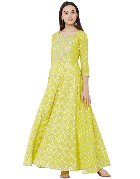 rytras Women's Rayon Embroidery Anarkali Kurti