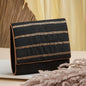 Fabindia Women's Fabric Sequence Work Clutch Bag (Black)