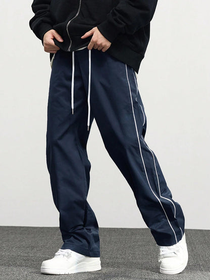 Indoprimo MenS Loose Casual Pants (B0Dk1Bs8F6_Navy
