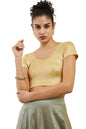 Soch Gold Cotton Prince Cut Blouse