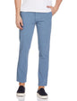 The Indian Garage Co Men Slim Fit Solid Mid-Rise Stretchable Chinos Steel Blue