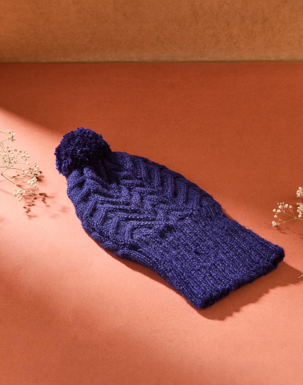 Fabindia Women's Beanie Hat (2120078PURPLE_Purple