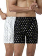 XYXX Mens Super Combed Cotton Remix Printed Boxers [Pack of 2] No-Marks Waistband, Comfort Stretch | Innerwear for Men in Colou