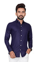 Besix Full Sleeve Blue Formal Shirt For Men Cotton Regular Fit Casual - Pure Premium Branded Shirts For Men Formal Stylish Slim