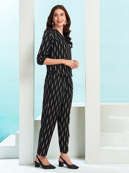 Selvia Co-ords Set for Women|Cotton Blend Top & Trouser Set|Ethnic Co-ords Set for Women|Printed Two Piece Co-ord Set Co-ords Se