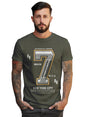 Peppyzone Mens Regular Fit T-Shirt (PZ-Number-9910_Olive2