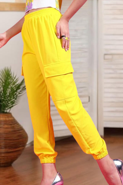 POPWINGS Casual Solid Pocket Joggers for Women || Latest Stylish Western Women Joggers for Summer || Pull-On Women Joggers Pants