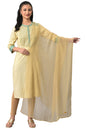 Light Gold Printed Ethnic Dupatta