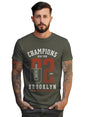 Peppyzone Mens Regular Fit T-Shirt (PZ-Number-9910_Olive5