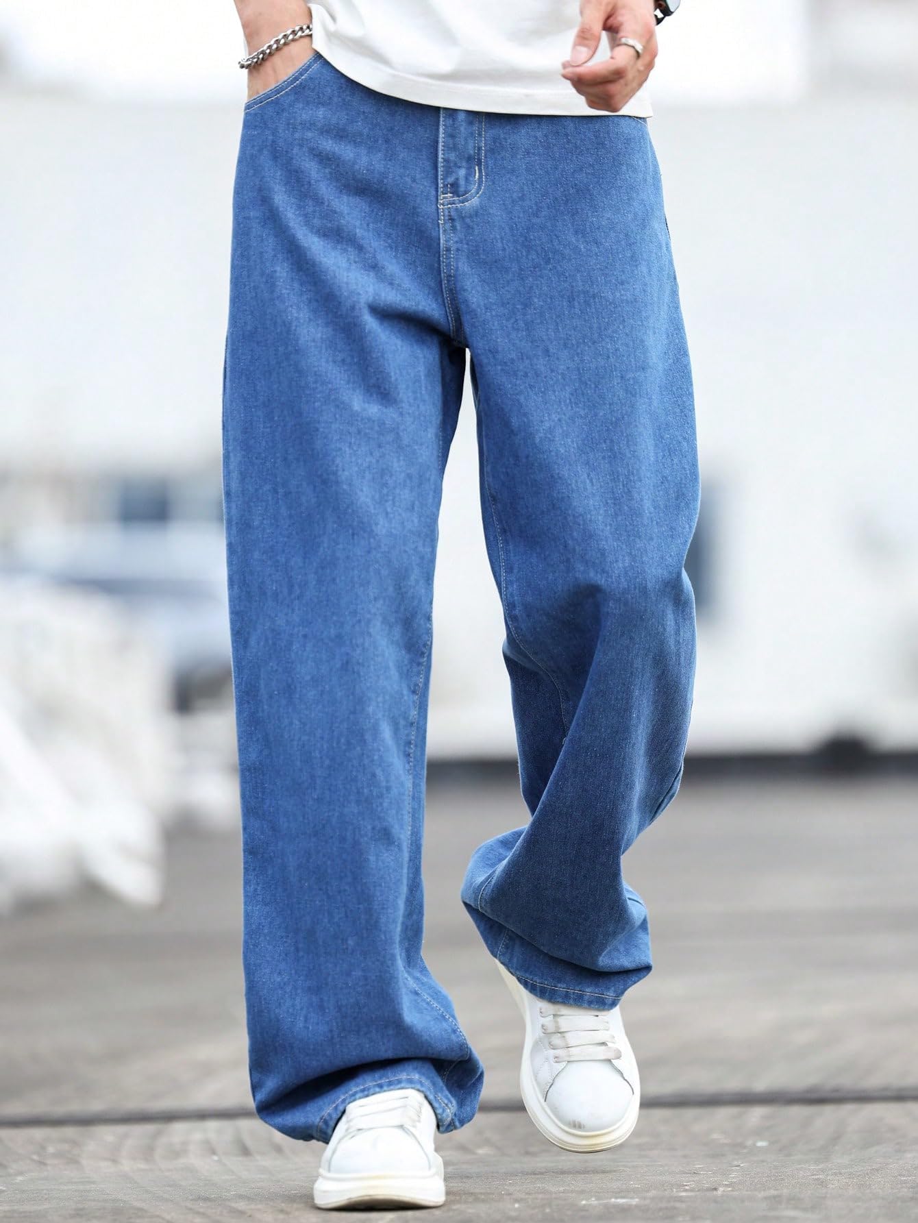 Kotty MenS Vintage Wash With A Modern Twist Faded Jeans(Blue,34)