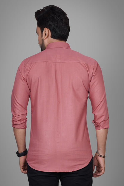 Besix Full Sleeve Orange Formal Shirt For Men Cotton Regular Fit Casual - Pure Premium Branded Shirts For Men Formal Stylish Sli