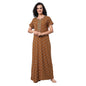 Evolove WomenS 100% Rayon Supersoft With Beautiful Embroidery Long Maxi Night Gown Nighty Dress With Pocket, Most Comfortable A