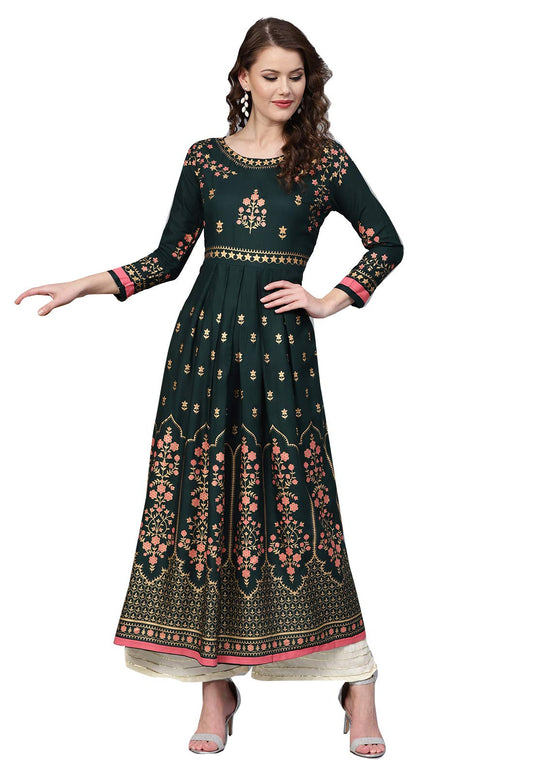 ishin Rayon Women Anarkali Kurta