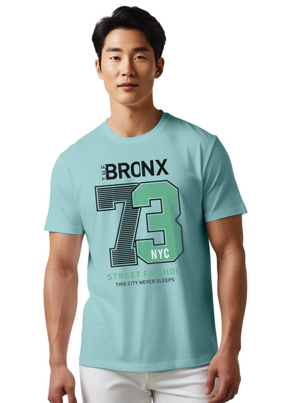 Peppyzone Mens Regular Fit T-Shirt (PZ-N-8372_Sky Blue2