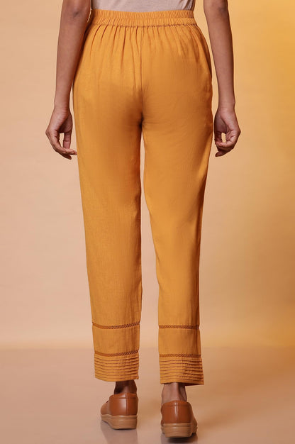 Aurelia Womens Slim Trousers (24FEA60313_Yellow