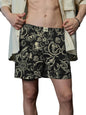 The Souled Store Dark Sea Men and Boys Pull On Black All Over Printed Regular Fit Cotton Boxer Shorts