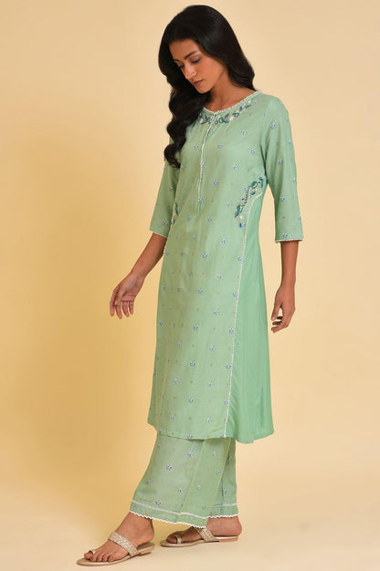 W For Woman WomenS Viscose Regular Kurta (23Few18676-120048_Light_Olive