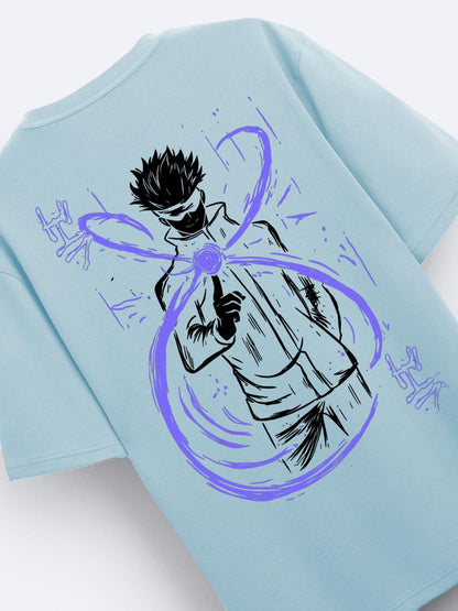 ADRO Oversize T Shirt for Men | Drop Shoulder Cotton T Shirt | Anime Oversize T-Shirt | Luffy T Shirt Gear 5| Trendy Front and B