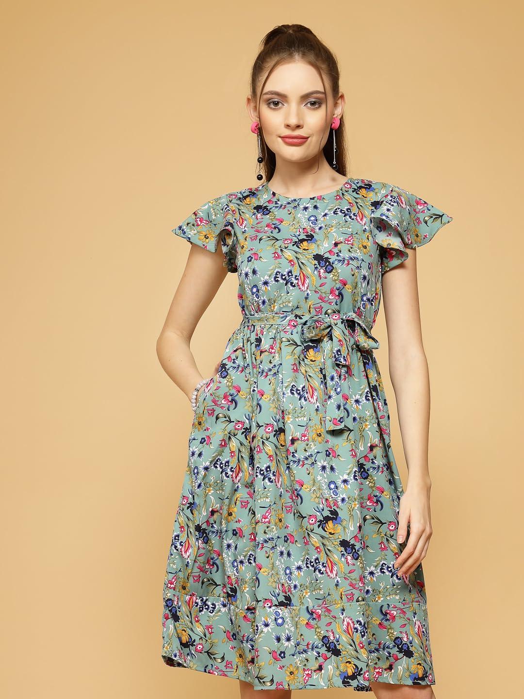 Oomph! WomenS Western & Fusion Wear Western Dresses For Women Blue - Md805