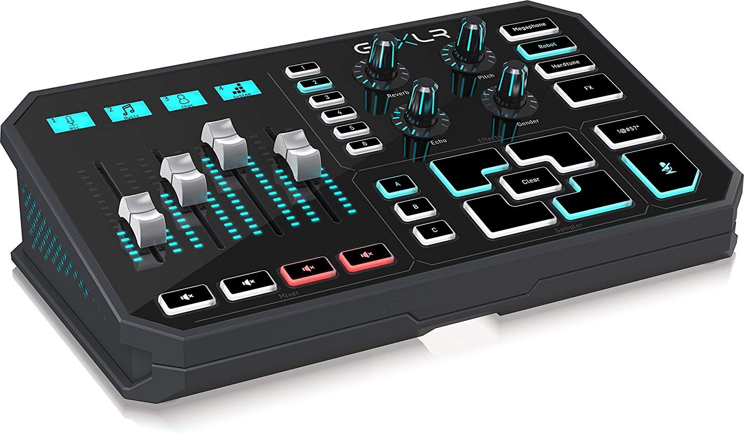 TC-Helicon GoXLR Revolutionary Online Broadcaster Platform with 4-Channel Mixer, Motorized Faders, Sound Board and Vocal Effects