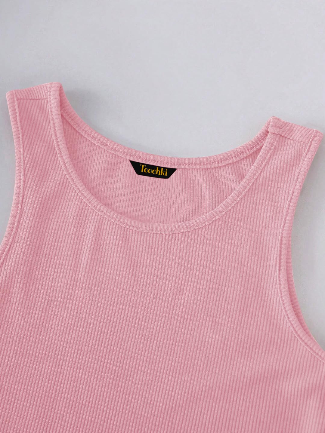 Toochki Tops for Woman | Spandex Top | Crop | Short | Western | for Jeans | Sleeveless | Stretchable | Pink