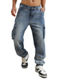 Hubberholme Men Summer Cotton Tapered Fit Mid-Rise Smart Casual Jeans 138