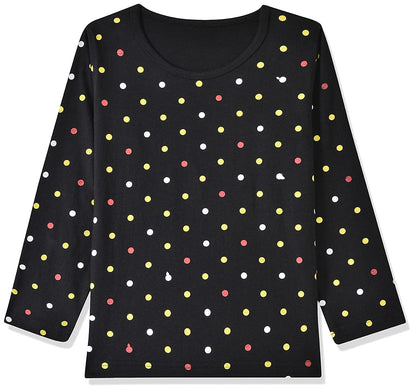 T2F Girls Cotton Printed Regular Fit Full Sleeve T-Shirt(Pack of 5)
