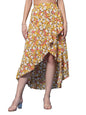 OOMPH! Long Skirts for Women Yellow - msk059
