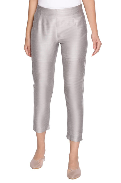 W for Woman W Strechable Slim Pants for Women | Trousers for Women Silver