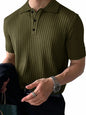 Noble Monk Relax Fit Polo Neck T-Shirt Olive Green