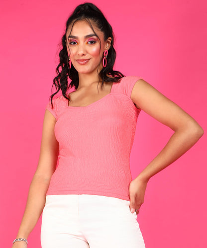 POPWINGS Casual Crush Design Sweetheart Neck Sleeveless Tops for Women || Latest Stylish Western Tops for Women || Summer Women