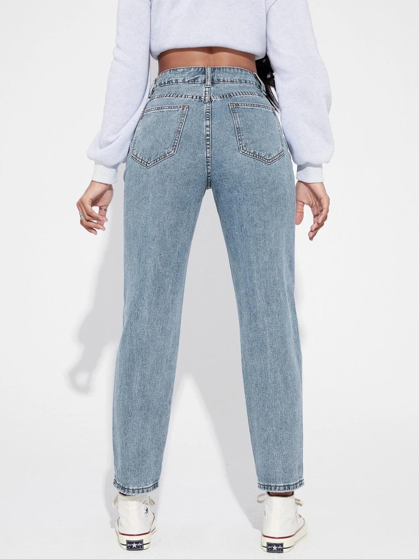 KOTTY Women Regular High Rise Blue Jeans