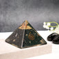 Astrotalk Black Obsidian Resin Pyramid | Protection, Grounding & Healing Energy Pyramid | Vastu Items for Home Decor | Office Table Decoration Items | Gift for Man & Woman