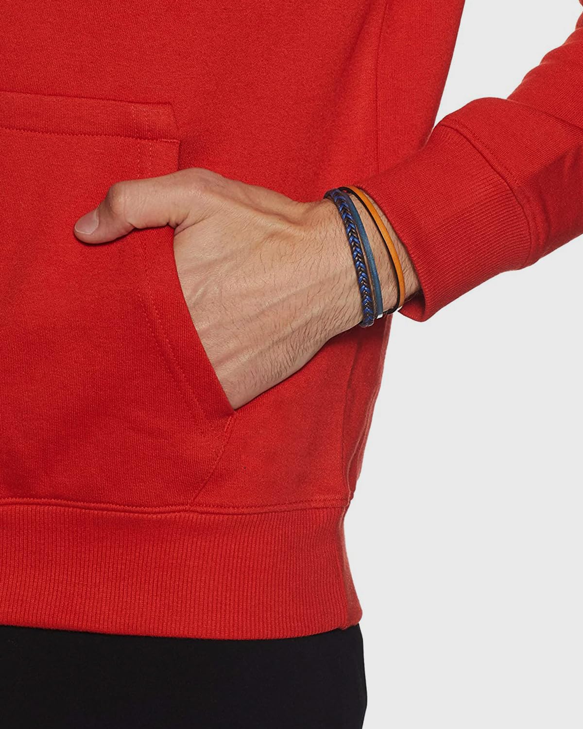 ADRO Men's Cotton Hooded Hoodie (H20-M-DBA-RD_Red)